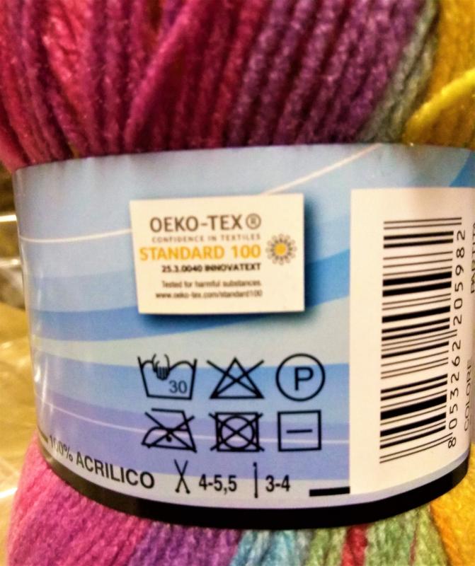 ONDA 100g/350m, 9 farebných mixov, Oeko-tex®