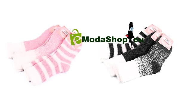 Dámske froté ponožky, 1 pár (rôzne farby, veľkosti)