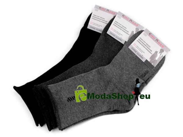 Pánske bavlnené ponožky so zdravotným lemom, 1 pár (rôzne farby)